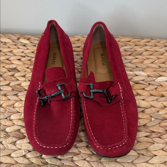 Alfani Other - Alfani Men's Red Suede Loafers